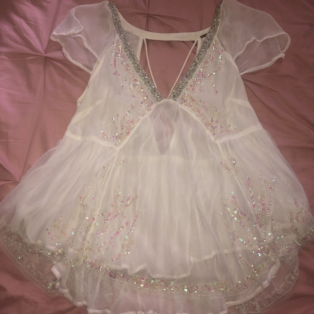 Free People sequin top